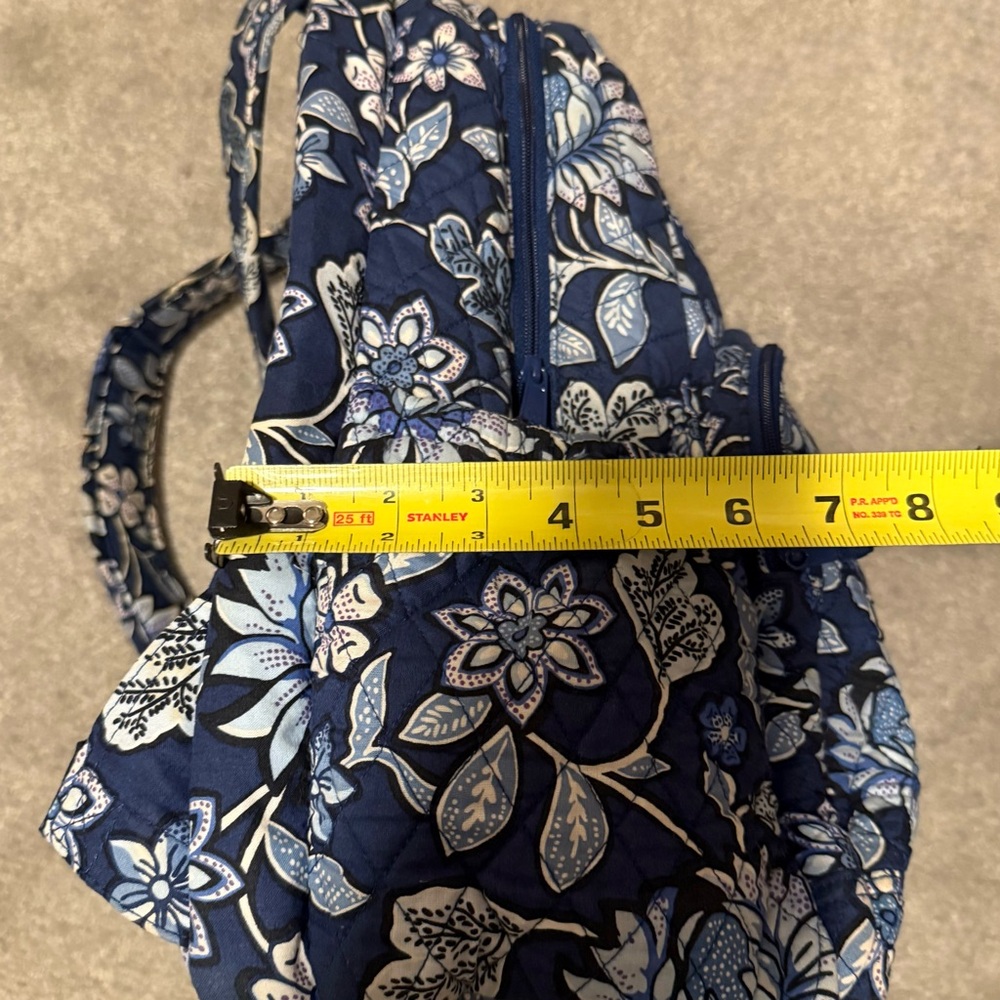 Vera Bradley Blue Floral Backpack - Picture 8 of 8